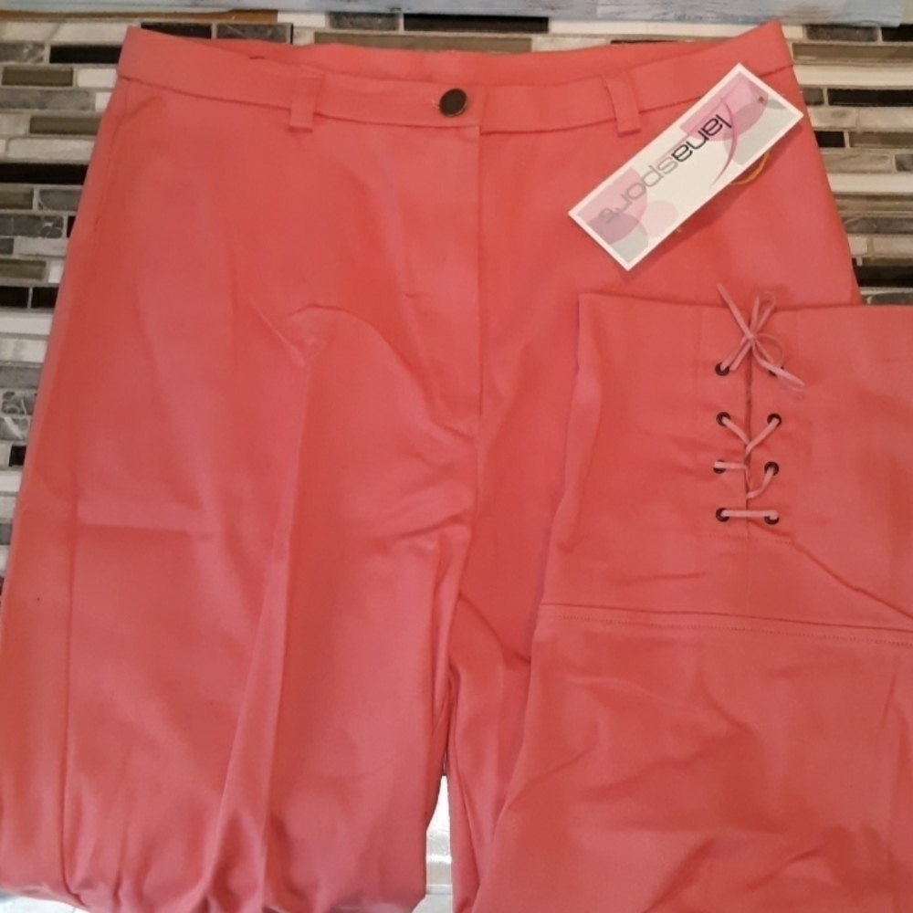 New vintage lanasport ankle pants pink